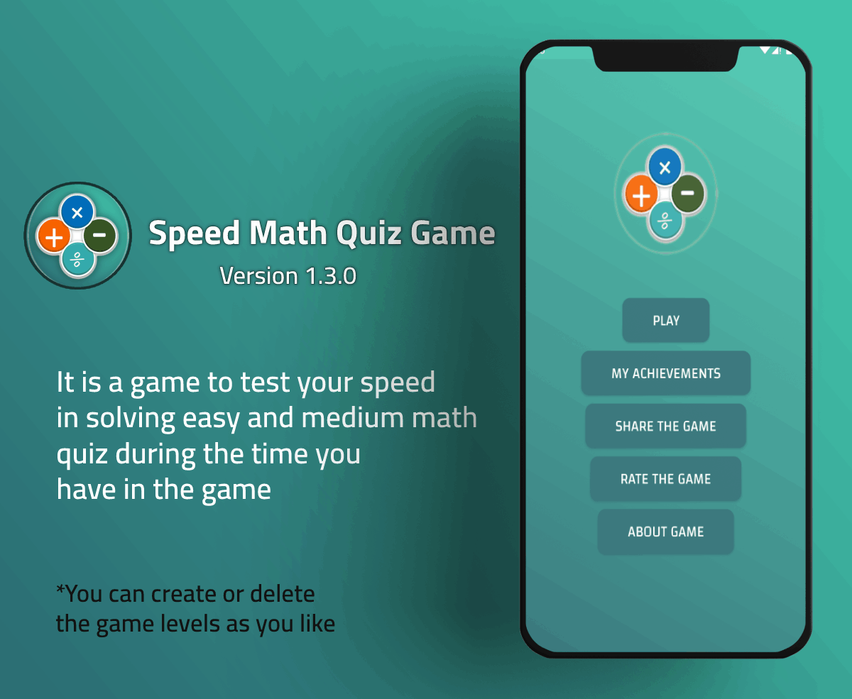 Fast Math Quiz Game Source Code with Admob and Unity - 2