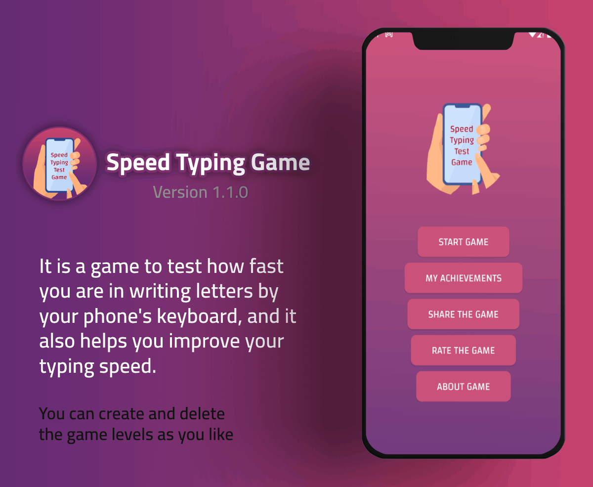 Speed Typing Test Game Source Code with Admob - 2